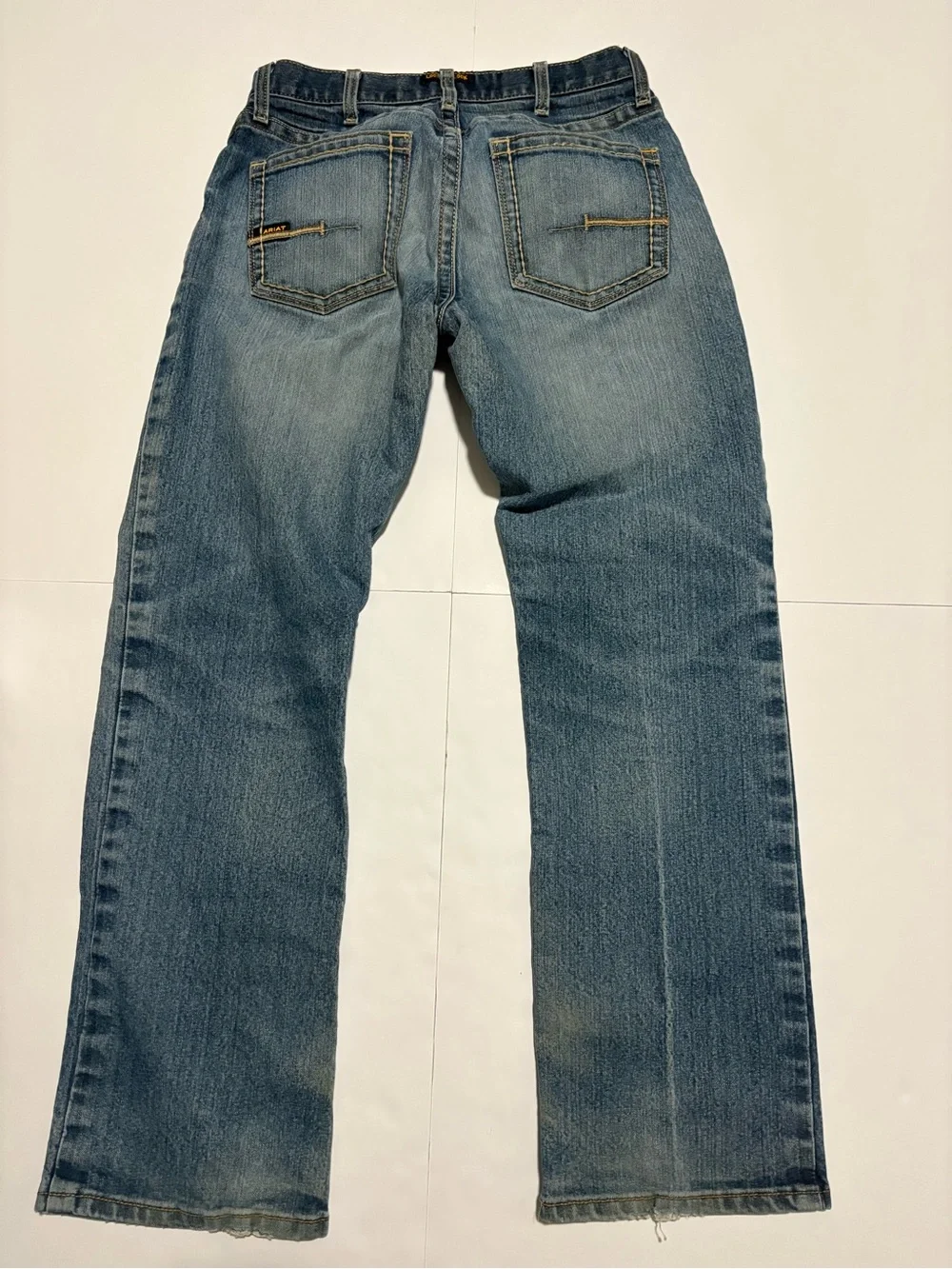 Ariat Rebar M4 Relaxed Boot Cut Jeans Men’s 32x32 Distressed Workwear